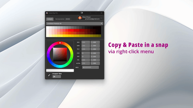 Swatch Copy & Paste